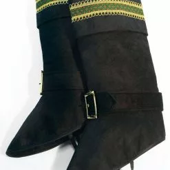 Forum Novelties Santa Claus Deluxe Black Boot Top Covers One Size