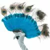 Forum Novelties Peacock Tail Feather Handheld Fan Costume Accessory -Bioworld Shop FRM 75158 CA