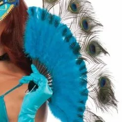 Forum Novelties Peacock Tail Feather Handheld Fan Costume Accessory 7 Forum Novelties Peacock Tail Feather Handheld Fan Costume Accessory -Bioworld Shop FRM 75158 CC
