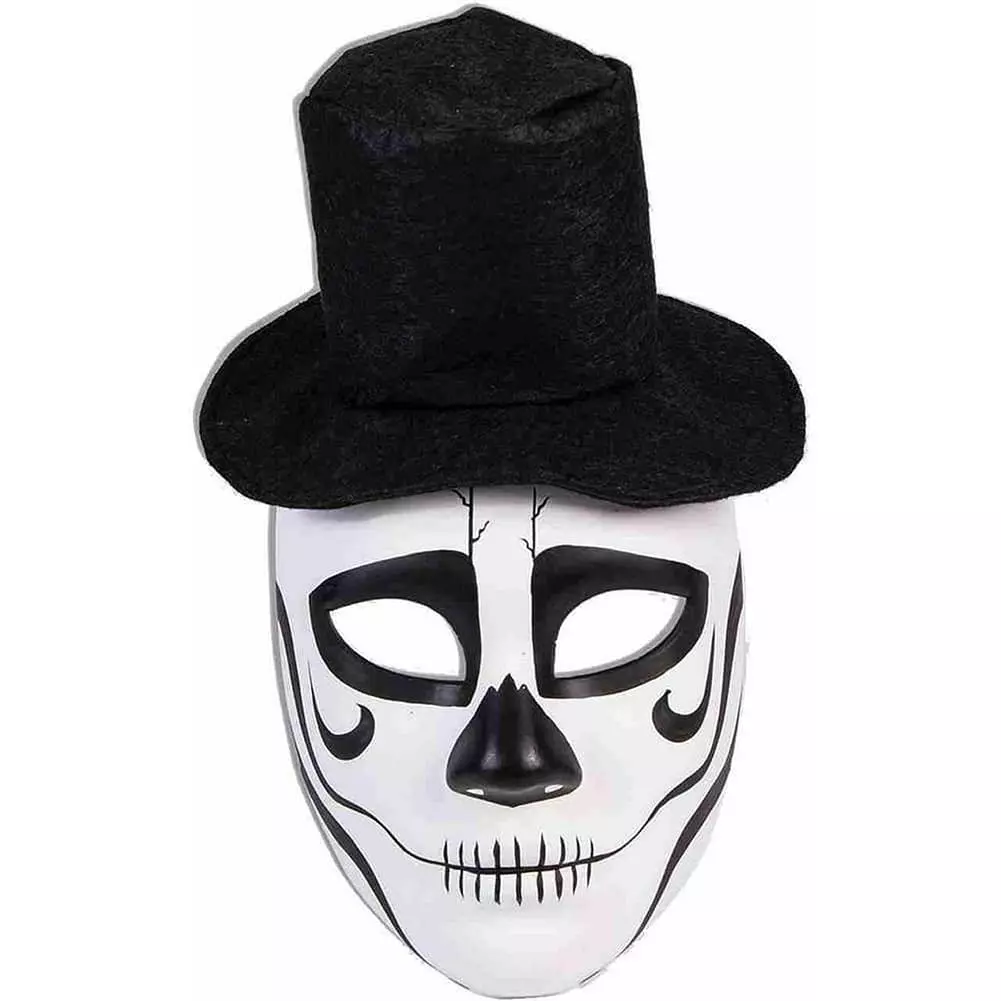 Forum Novelties Day Of The Dead Formal Skull Costume Mask With Hat Adult Men 3 Forum Novelties Day Of The Dead Formal Skull Costume Mask With Hat Adult Men