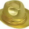 Forum Novelties Gold Lame Fedora Adult Costume Hat, One Size 1 Forum Novelties Gold Lame Fedora Adult Costume Hat, One Size -Bioworld Shop FRM 81422 CA