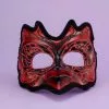 Forum Novelties Red/Black Best Demon Mardi Gras Costume Half Mask -Bioworld Shop FRM 58030 Ca