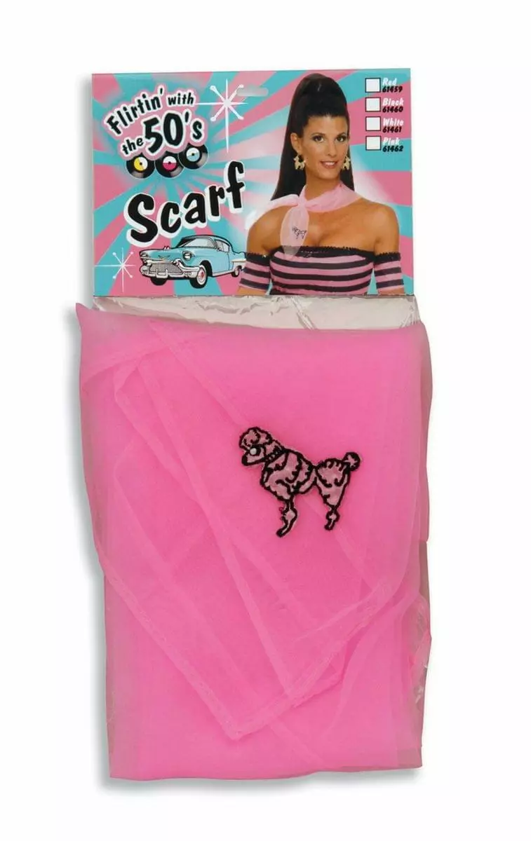 Forum Novelties 50's Poodle Pink Adult Costume Scarf 3 Forum Novelties 50's Poodle Pink Adult Costume Scarf