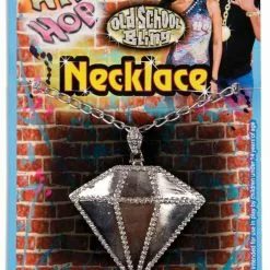Forum Novelties Hip Hop Big Diamond Necklace Costume Jewelry