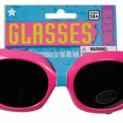 Forum Novelties Neon Pink Square Costume Glasses