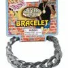Forum Novelties Big Links Silver Costume Bracelet Accessory -Bioworld Shop FRM 64400 Ca