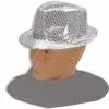Forum Novelties Silver Sequin Fedora Adult Costume Hat