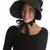 Forum Novelties Colonial Style Large Bonnet Costume Hat Adult: Black -Bioworld Shop FRM 69789 CA