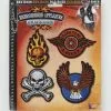 Forum Novelties Biker Embroidered Applique 4 Pack Costume Accessory 2 Forum Novelties Biker Embroidered Applique 4 Pack Costume Accessory -Bioworld Shop FRM 69891 CA