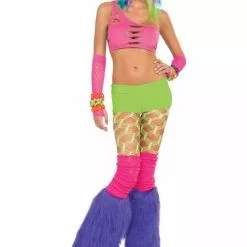 Forum Novelties Club Candy Solid Neon Costume Booty Shorts Adult: Green