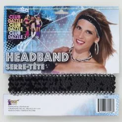 Forum Novelties Sequin Costume Headband Adult: Black