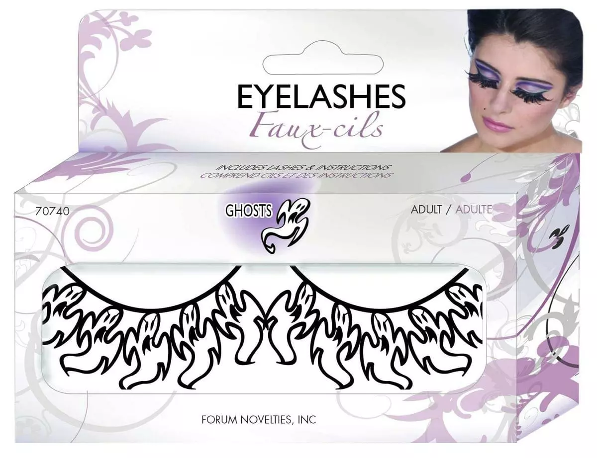 Forum Novelties Ghost Costume Paper Eyelashes 3 Forum Novelties Ghost Costume Paper Eyelashes