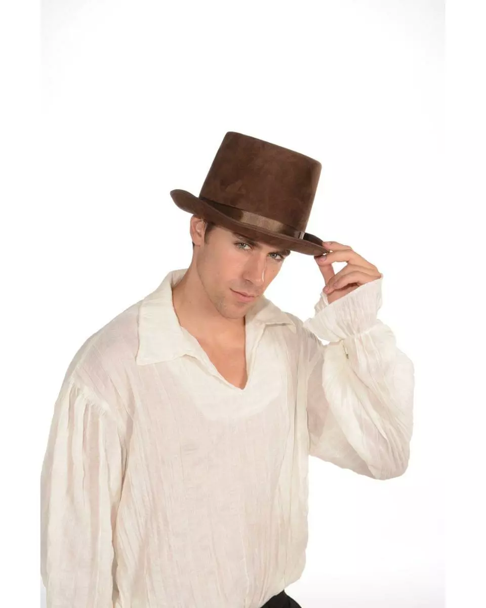 Forum Novelties Steampunk Costume Top Hat Adult: Brown 4 Forum Novelties Steampunk Costume Top Hat Adult: Brown - Image 2