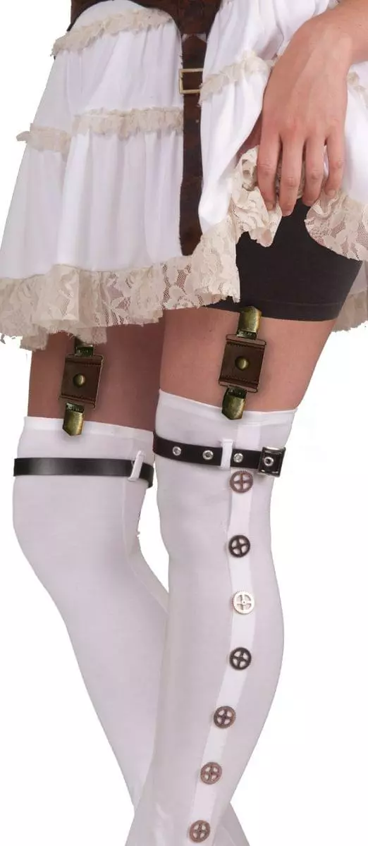Forum Novelties Steampunk Costume Garter Buckles 3 Forum Novelties Steampunk Costume Garter Buckles