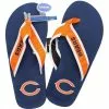 Forever Collectibles Chicago Bears NFL Mens Team Color Contour Flip Flops -Bioworld Shop FVC 57208 CA