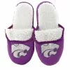 Forever Collectibles Kansas State Wildcats Glitter Logo Sherpa Slide Slipper Adult -Bioworld Shop FVC 05809 CA