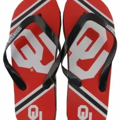 Forever Collectibles Oklahoma Sooners Unisex Big Logo Flip Flops