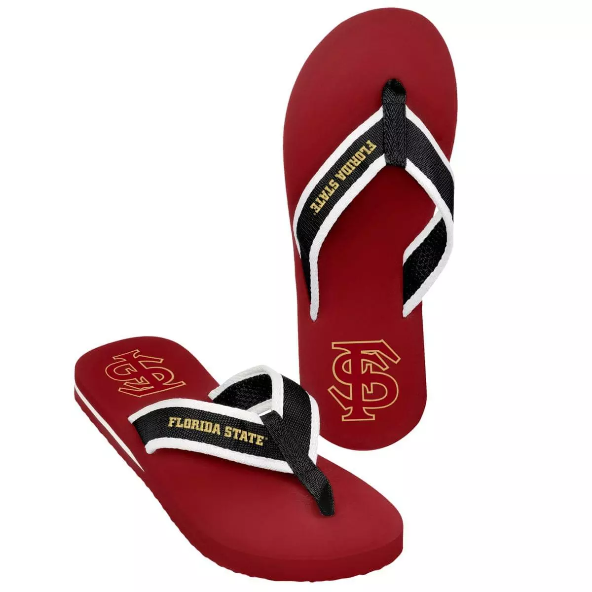 Forever Collectibles Florida State Men's Team Color Contour Flip Flop 3 Forever Collectibles Florida State Men's Team Color Contour Flip Flop