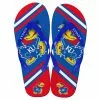 Forever Collectibles Kansas Jayhawks Unisex Big Logo Flip Flops -Bioworld Shop FVC FFUNINCBLG13KA CA