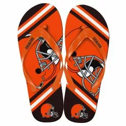 Forever Collectibles Cleveland Browns NFL Unisex Big Logo Flip Flops