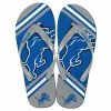 Forever Collectibles Detroit Lions NFL Unisex Big Logo Flip Flops -Bioworld Shop FVC FFUNINFBLG13DL CA