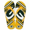 Forever Collectibles Green Bay Packers NFL Unisex Big Logo Flip Flops -Bioworld Shop FVC FFUNINFBLG13GP CA