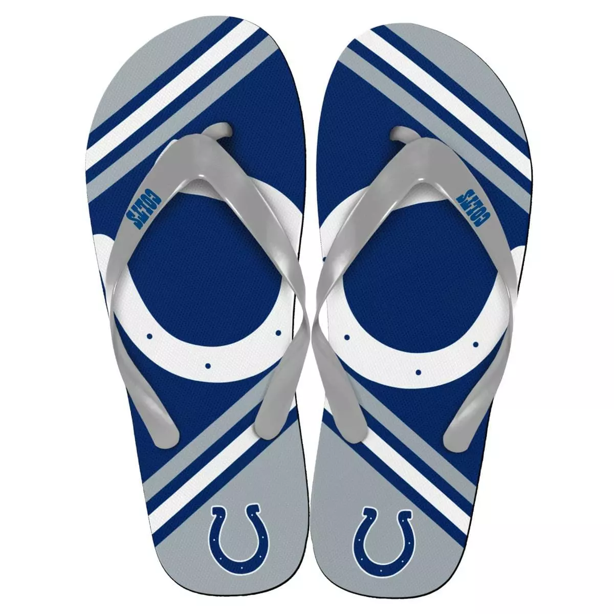 Forever Collectibles Indianapolis Colts NFL Unisex Big Logo Flip Flops 3 Forever Collectibles Indianapolis Colts NFL Unisex Big Logo Flip Flops