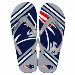 Forever Collectibles New England Patriots NFL Unisex Big Logo Flip Flops