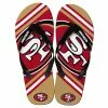 Forever Collectibles San Francisco 49Ers NFL Unisex Big Logo Flip Flops -Bioworld Shop FVC FFUNINFBLG13SF CA