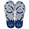 Forever Collectibles Indianapolis Colts NFL Womens Paint Splatter Flip Flops -Bioworld Shop FVC FFWMNFHRT13IC CA