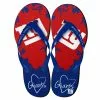 Forever Collectibles New York Giants NFL Womens Paint Splatter Flip Flops