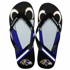 Forever Collectibles Baltimore Ravens NFL 8-16 Youth Mascot Flip Flops