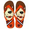Forever Collectibles Chicago Bears NFL 8-16 Youth Mascot Flip Flops