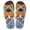 Forever Collectibles Detroit Lions NFL 8-16 Youth Mascot Flip Flops -Bioworld Shop FVC KDNF13MS816DL CA