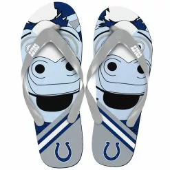 Forever Collectibles Indianapolis Colts NFL 8-16 Youth Mascot Flip Flops