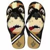 Forever Collectibles New Orleans Saints NFL 8-16 Youth Mascot Flip Flops -Bioworld Shop FVC KDNF13MS816NS CA
