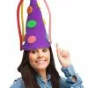 Funky Fresh Polka Dot Cone Adult Foam Costume Hat - One Size