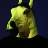 HMS Blacklight Responsive Yellow Horse Adult Costume Mask 2 HMS Blacklight Responsive Yellow Horse Adult Costume Mask -Bioworld Shop HMS 70 1092 C