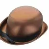 HMS Satin Costume Derby Hat Brown -Bioworld Shop HMS 78 4138BN CA 57e2c035 94d7 4082 add5 977bf06de480