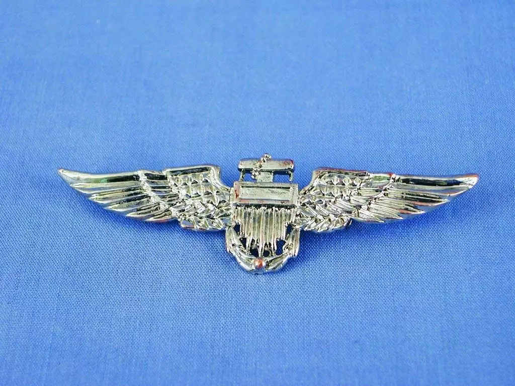 HMS Aviator Pilot Costume Accessory Pin - Silver 3 HMS Aviator Pilot Costume Accessory Pin - Silver