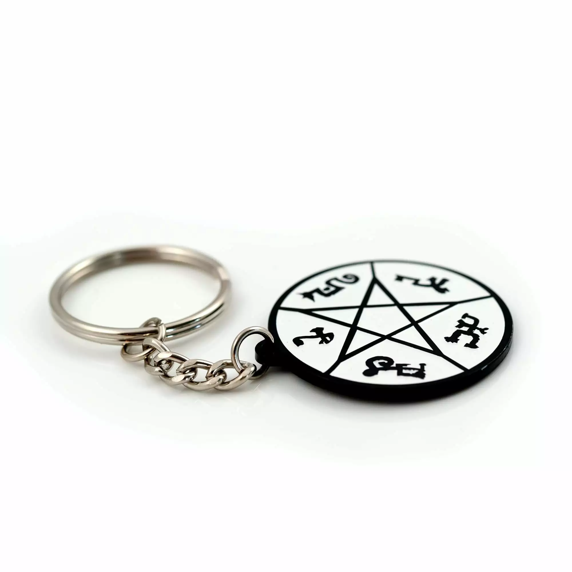 Just Funky Supernatural Devil's Trap Soft Enamel/Metal Key Chain 5 Just Funky Supernatural Devil's Trap Soft Enamel/Metal Key Chain - Image 3