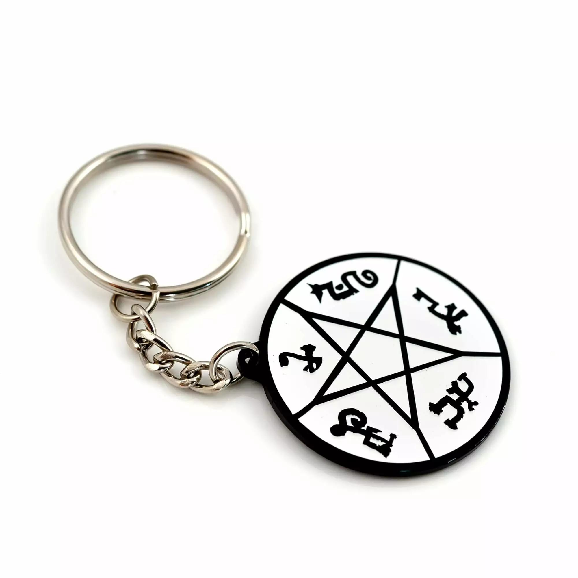 Just Funky Supernatural Devil's Trap Soft Enamel/Metal Key Chain 6 Just Funky Supernatural Devil's Trap Soft Enamel/Metal Key Chain - Image 4