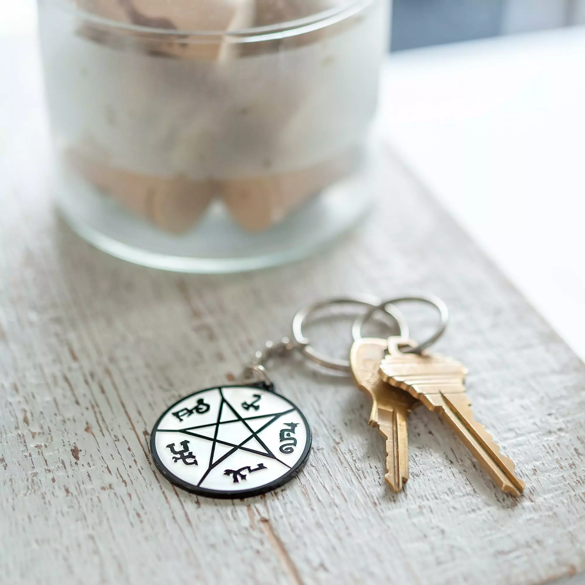 Just Funky Supernatural Devil's Trap Soft Enamel/Metal Key Chain 8 Just Funky Supernatural Devil's Trap Soft Enamel/Metal Key Chain - Image 6