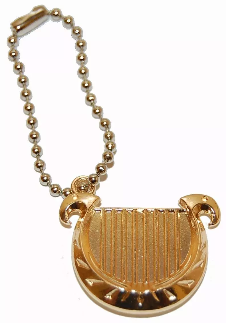 KAIYODO Legend Of Zelda Skyward Sword Metal Sheik Goddess Harp Keychain/Clip On 3 KAIYODO Legend Of Zelda Skyward Sword Metal Sheik Goddess Harp Keychain/Clip On