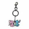 LOUNGEFLY Disney Stitch And Angel Snow Cone Enamel Pendant Keychain 2 LOUNGEFLY Disney Stitch And Angel Snow Cone Enamel Pendant Keychain -Bioworld Shop LFY WDK0628 CA