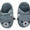 MMG Brands Moosh-Moosh Adult Plush Slipperz - Cody The Grey Bear
