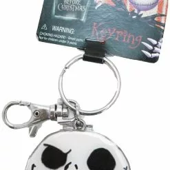 Monogram International Inc. The Nightmare Before Christmas Pewter Key Ring: "Jack Good Day/Bad Day"