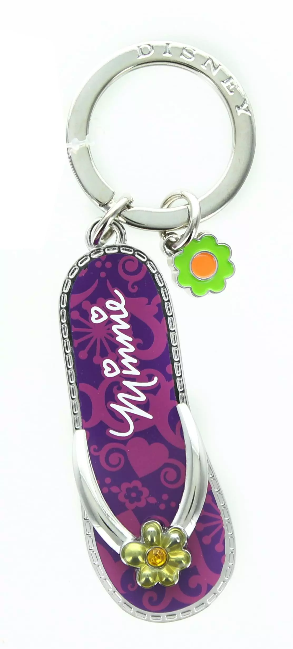 Monogram International Inc. Disney Minnie Mouse Purple Flip Flop Pewter Key Ring 3 Monogram International Inc. Disney Minnie Mouse Purple Flip Flop Pewter Key Ring