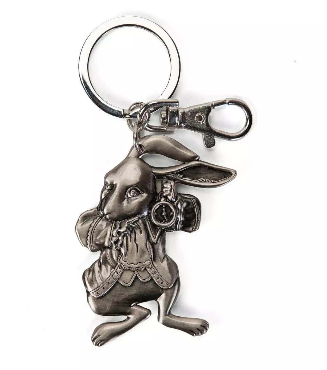 Monogram International Inc. Alice Through The Looking Glass Pewter Key Ring: Rabbit 3 Monogram International Inc. Alice Through The Looking Glass Pewter Key Ring: Rabbit