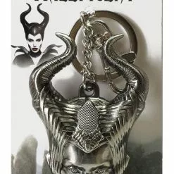 Monogram International Inc. Maleficent Head Pewter Key Ring Chain